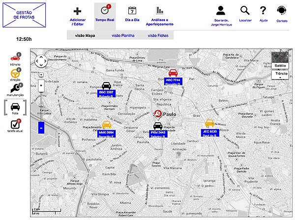 Fleet map view